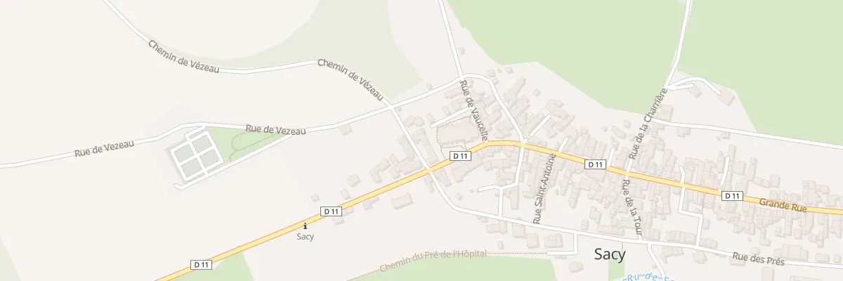 Plan du 4 Rue de Vezeau à Vermenton