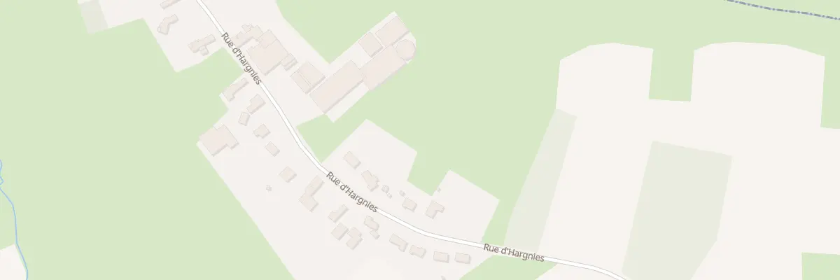 Plan du 605 Rue d’Hargnies à Audignies