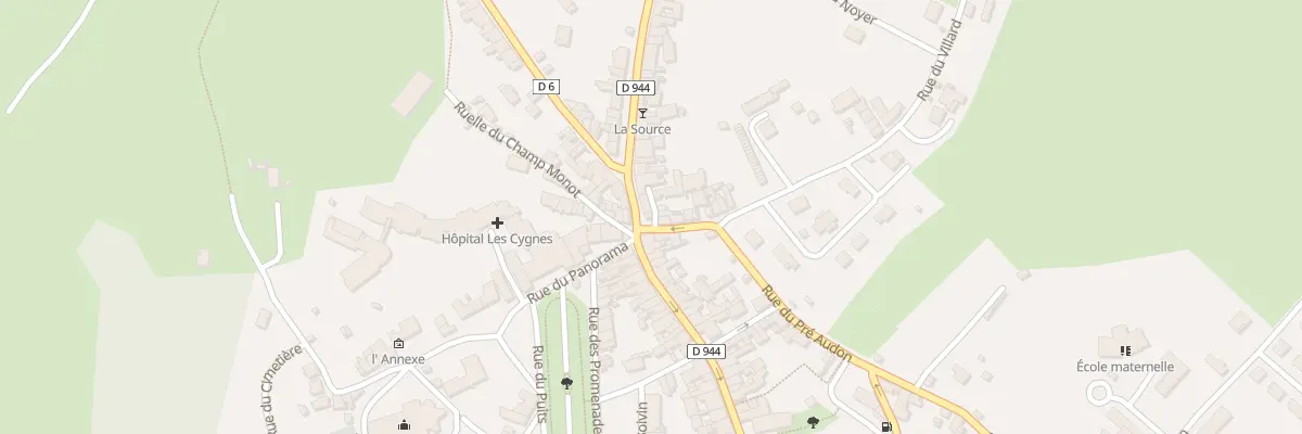Plan du 2 Rte d’Avallon à Lormes