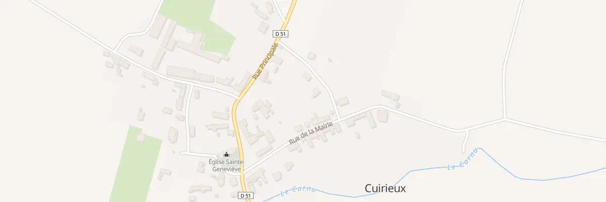 Plan du 4 Rue de l’Abreuvoir à Cuirieux