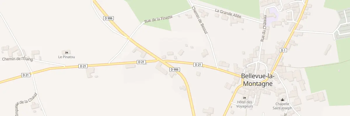 Plan du 5009 Le Bourg à Bellevue-la-Montagne