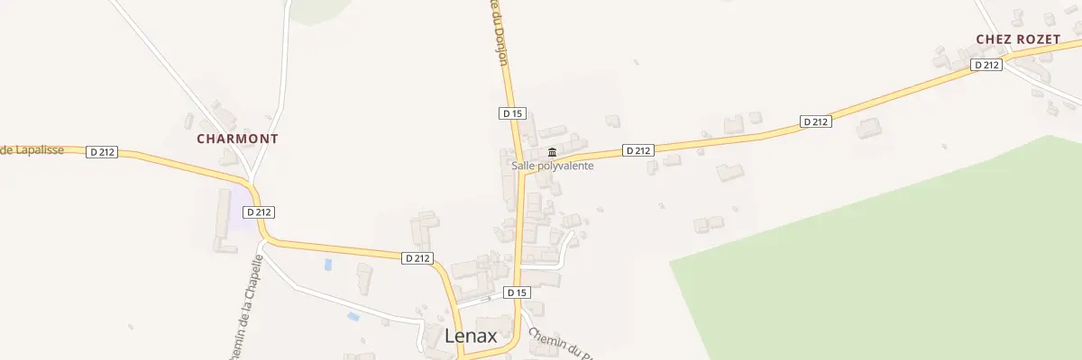 Plan du 13 Rte Donjon à Lenax