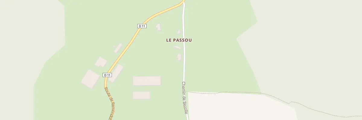 Plan du 83 Le Passou à Saint-Péreuse