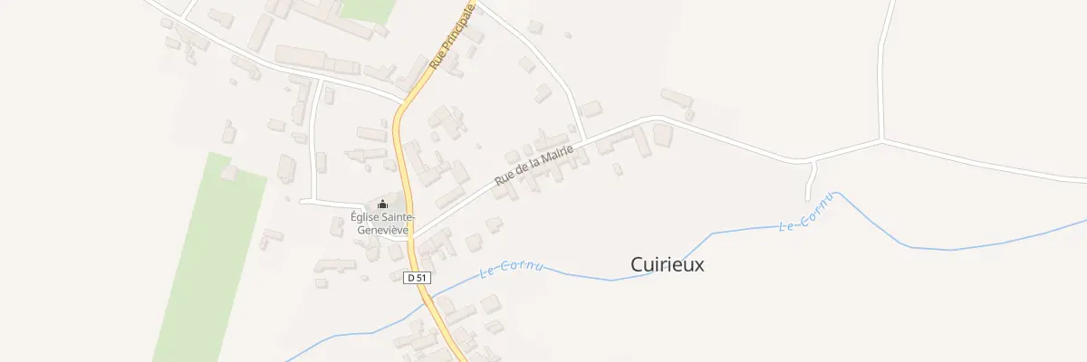 Plan du 14 Rue de la Mairie à Cuirieux