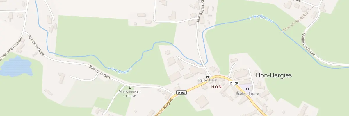 Plan du 3 Rue Gaston Genarte à Hon-Hergies