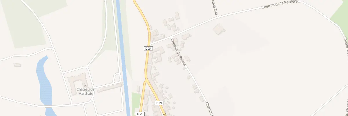 Plan du 1 Che de Reims à Marchais