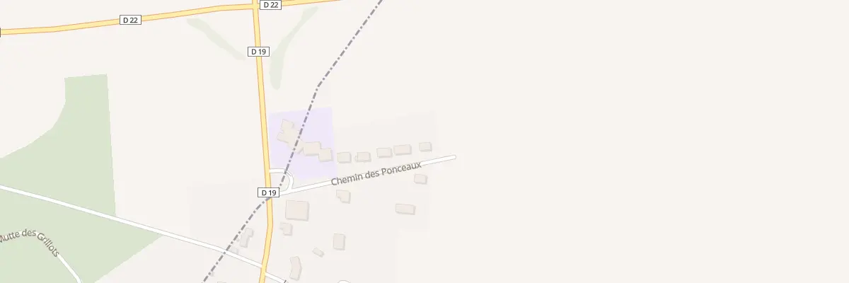 Plan du 14 Che des Ponceaux à Roucy