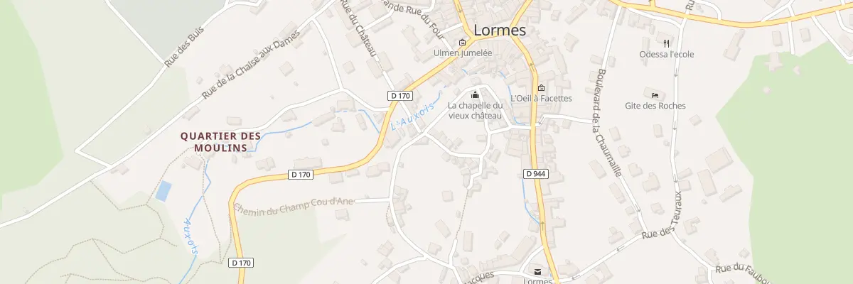 Plan du 11 Rue du Vieux Château à Lormes