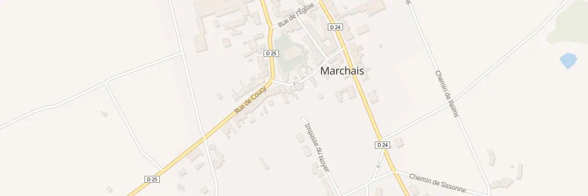 Plan du 14 Rle du Cul de Sac à Marchais