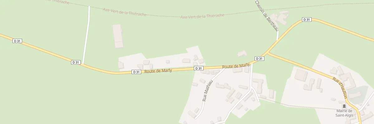 Plan du 9 Rte de Marly à Saint-Algis