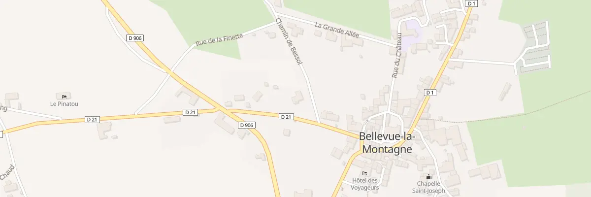 Plan du 5063 Le Bourg à Bellevue-la-Montagne