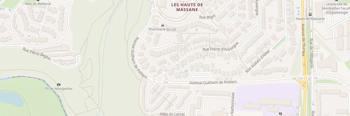 Plan du 11 Rue Pierre d’Auvergne à Montpellier