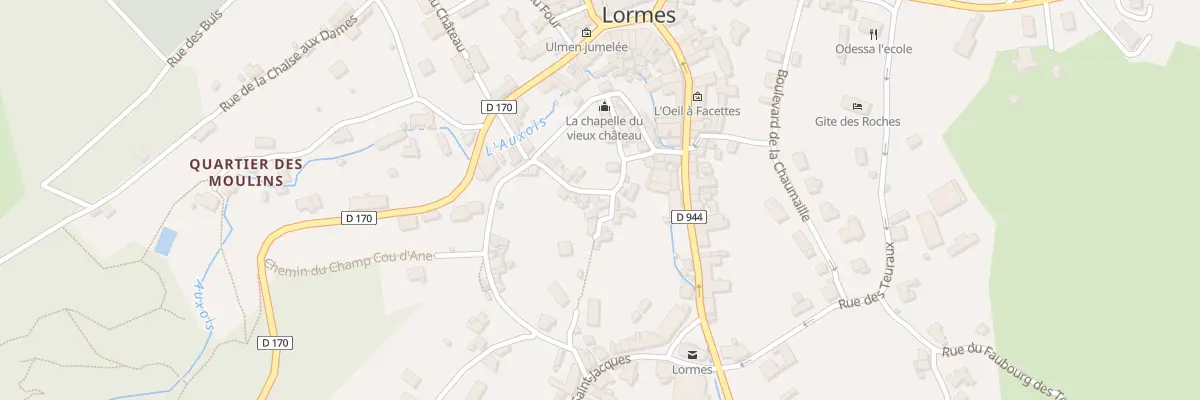 Plan du 5 Rue du Vieux Château à Lormes