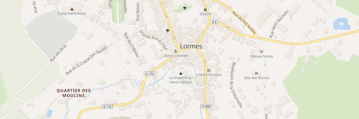 Plan du 1 Rte de Narveau à Lormes