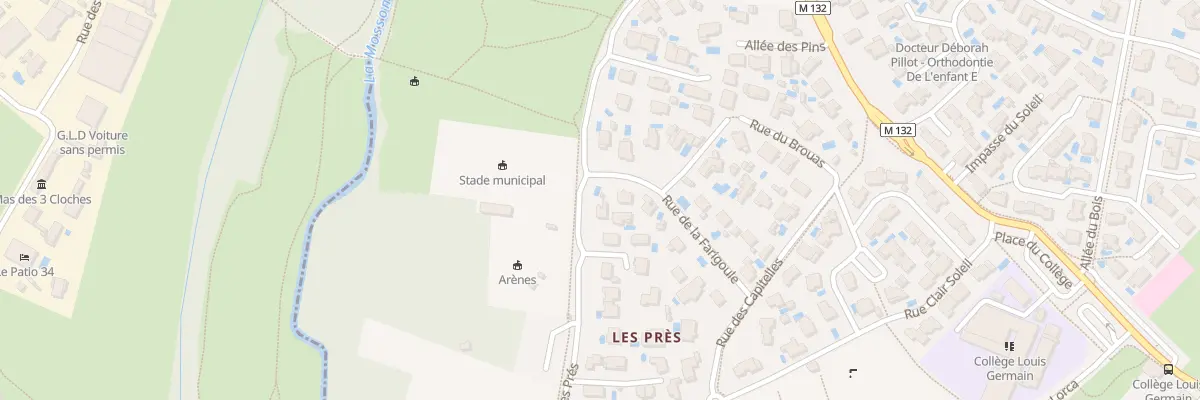 Plan du 2 Rue Farigoule à Saint-Jean-de-Védas