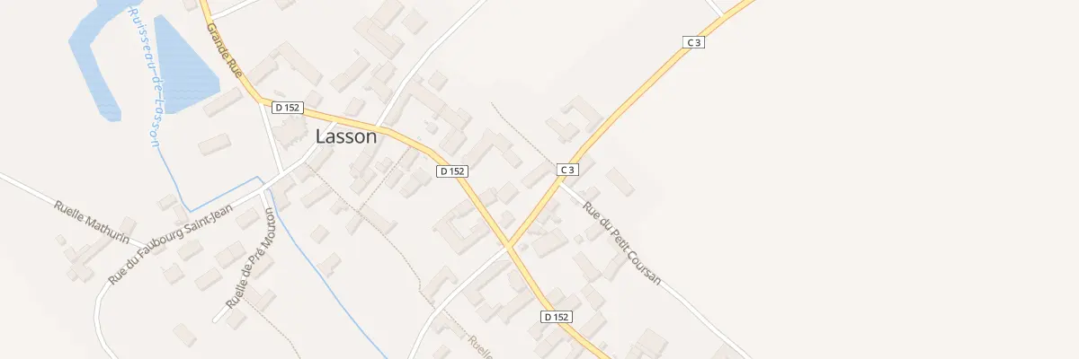 Plan du 3 Rue de Coursan à Lasson