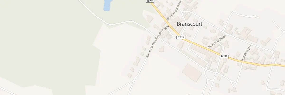Plan du 6 Rue de la Fontaine du Chêne à Branscourt