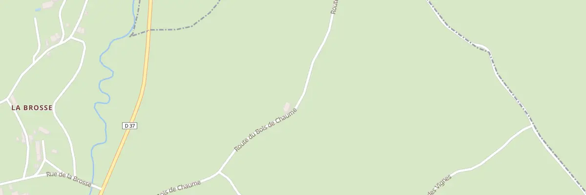 Plan du 27 Rte du Bois de Chaume à Sermages