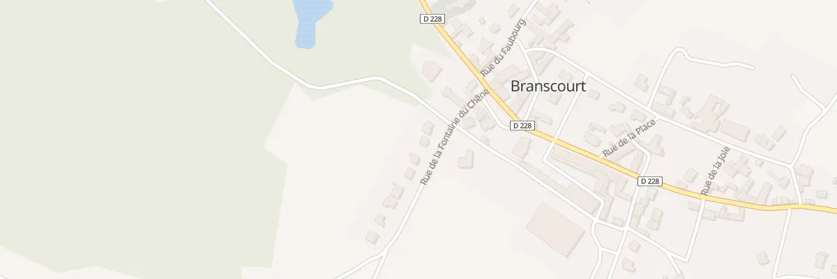 Plan du 4 Rue de la Fontaine du Chêne à Branscourt