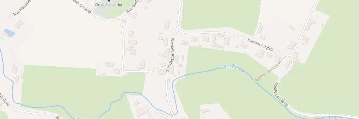 Plan du 12 Rue Gaston Genarte à Hon-Hergies