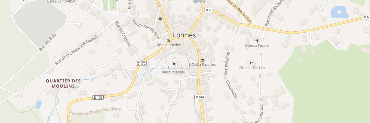 Plan du 8 Rue du Pont National à Lormes