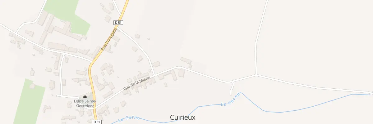Plan du 15 Rue de la Mairie à Cuirieux