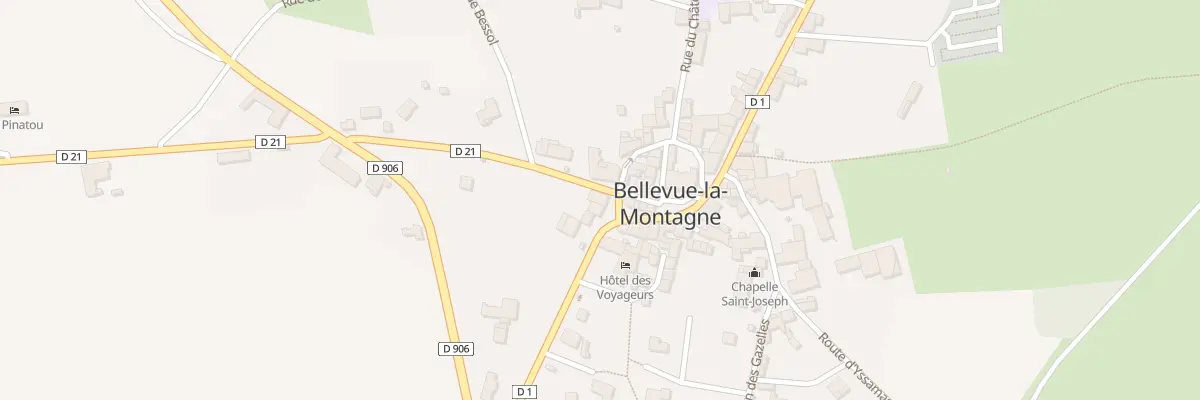 Plan du 5005 Le Bourg à Bellevue-la-Montagne