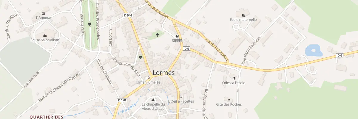 Plan du 10 Rue Porte Fouron à Lormes