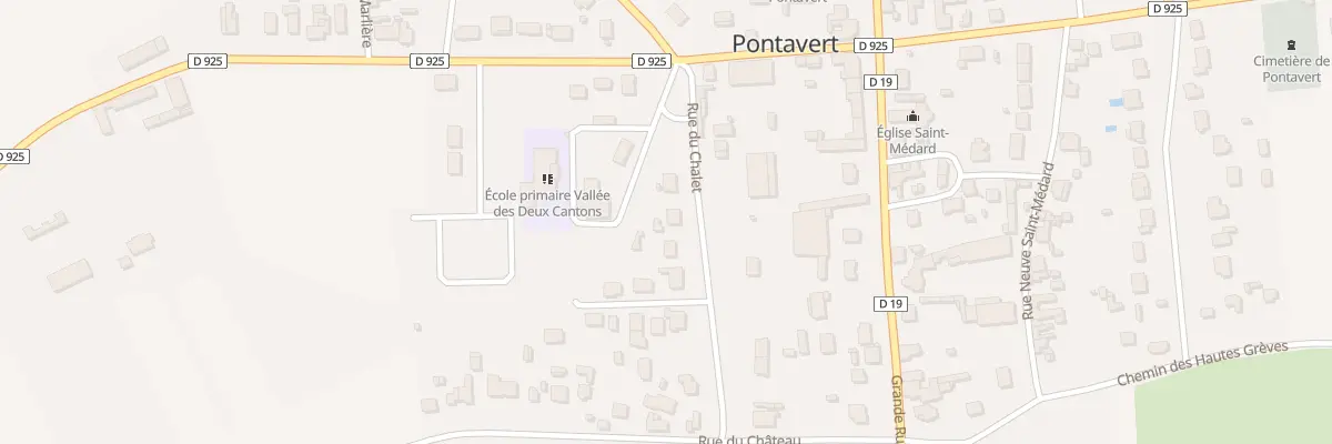 Plan du 2 Rue du Chalet à Pontavert