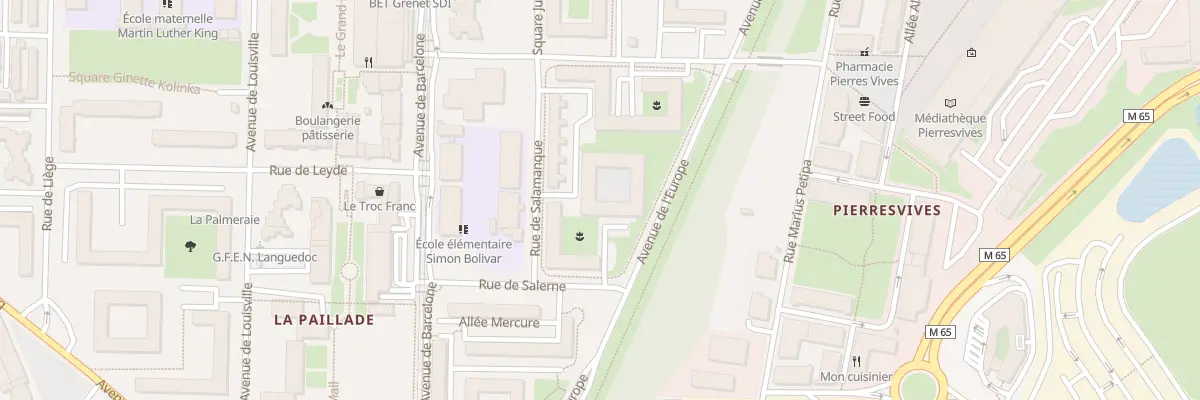 Plan du 64 Rue de Salerne à Montpellier