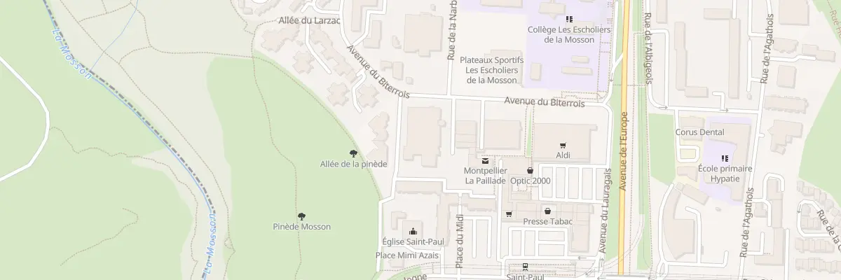Plan du 40 Rue de Louvois à Montpellier