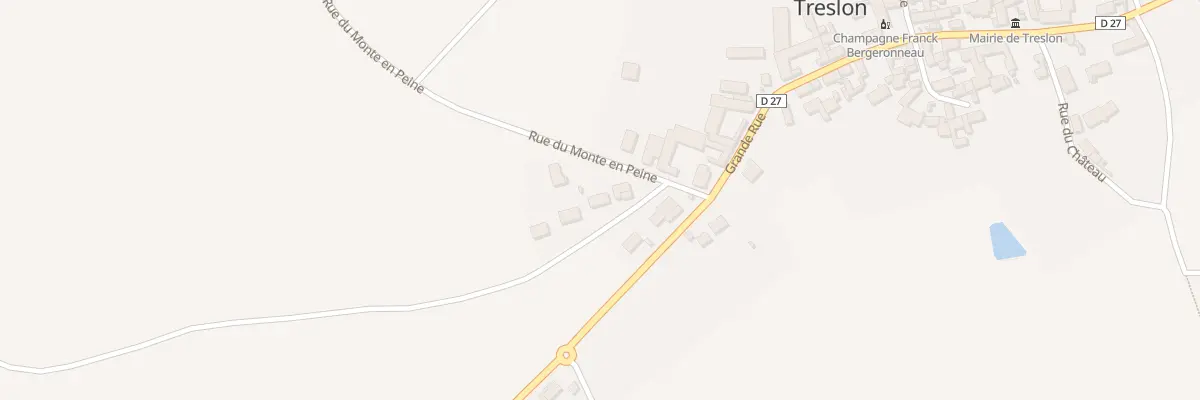 Plan du 3 Rue de Faverolles à Treslon