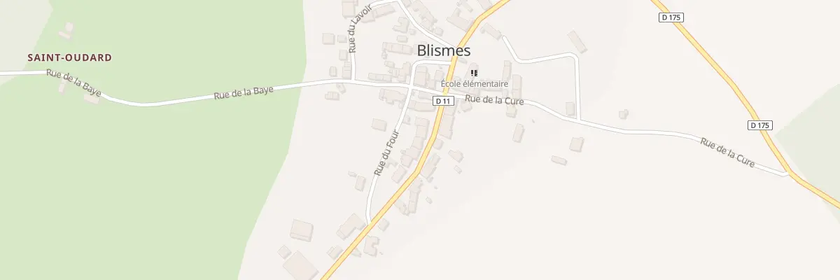 Plan du 70 Le Bourg à Blismes
