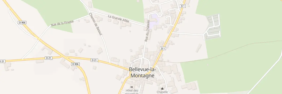 Plan du 5025 Le Bourg à Bellevue-la-Montagne