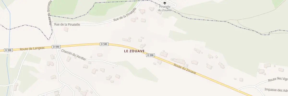 Plan du 3 Rte du Zouave à Sanssac-l’Église