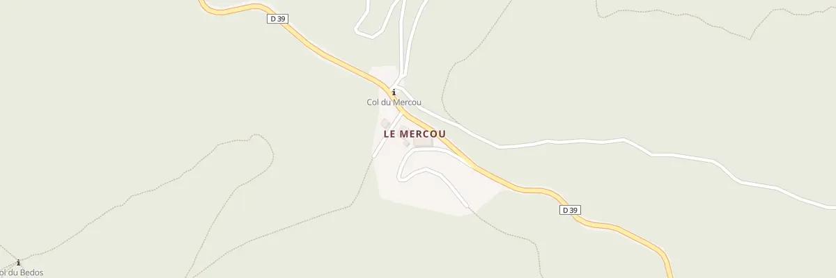 Plan du 5018 Serre du Col du Mercou à Soudorgues