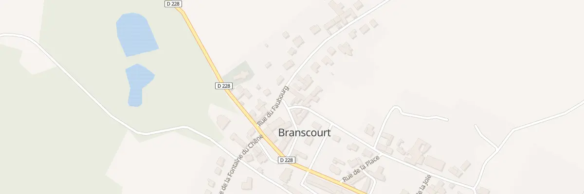 Plan du 1 Rue du Vieux Berger à Branscourt