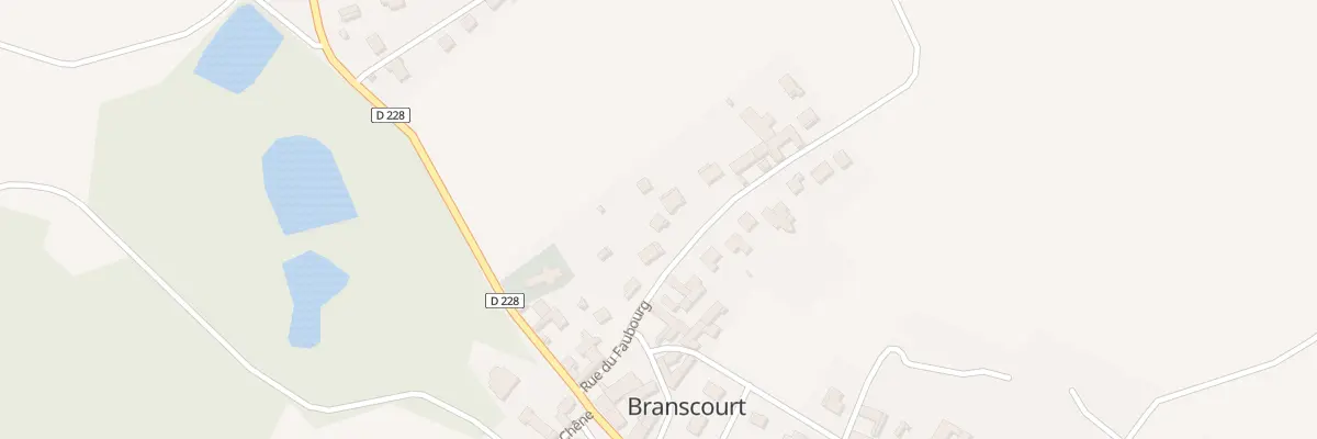 Plan du 9 Rue du Faubourg à Branscourt
