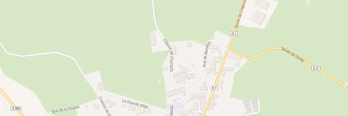 Plan du 8 Che de Champôt à Bellevue-la-Montagne
