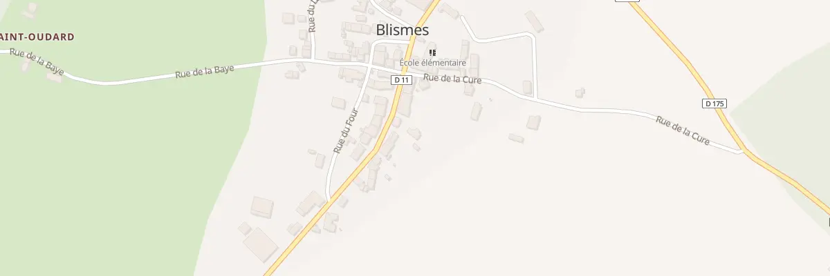 Plan du 52 Le Bourg à Blismes