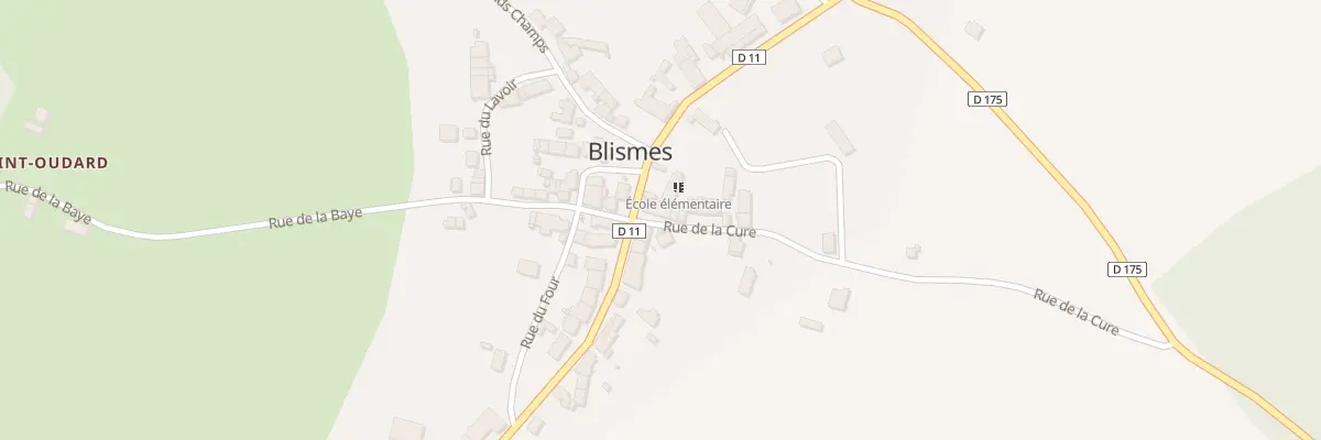 Plan du 33 Le Bourg à Blismes
