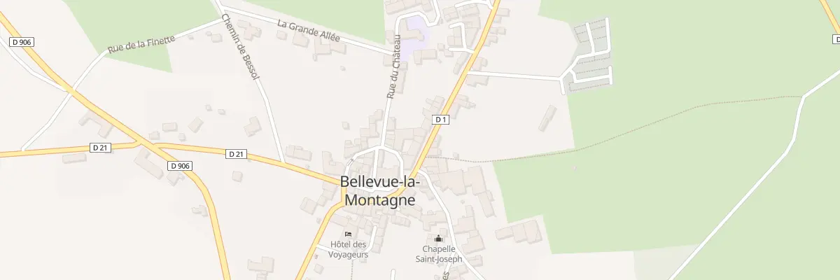 Plan du 5051 Le Bourg à Bellevue-la-Montagne