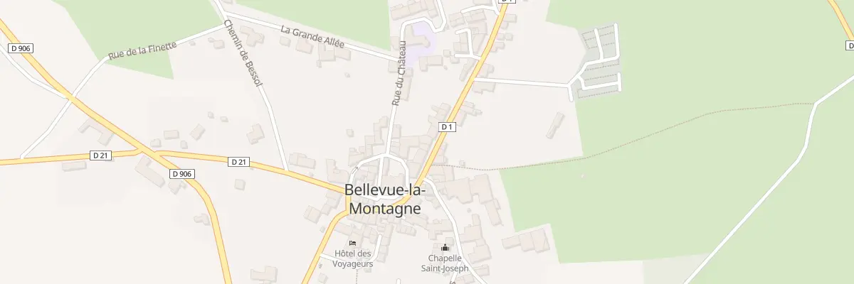 Plan du 5052 Le Bourg à Bellevue-la-Montagne