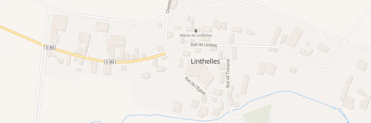 Plan du 1 Rue de l’Eglise à Linthelles