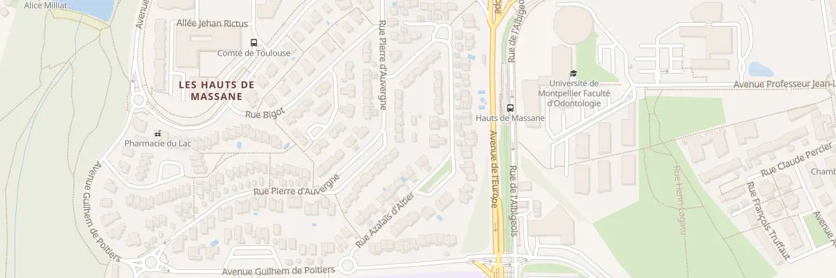Plan du 31 Rue Azalaïs d’Altier à Montpellier
