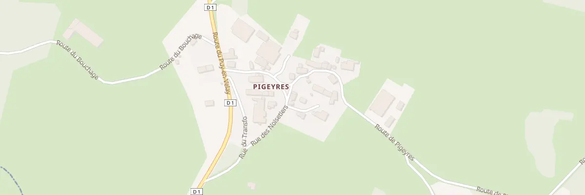 Plan du 5229 Pigeyres à Chomelix