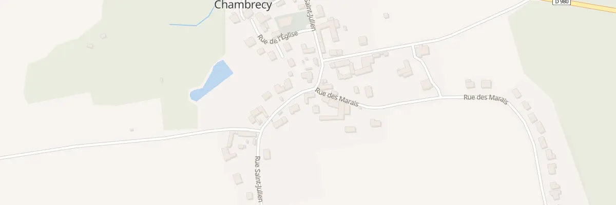 Plan du 2 Rue des Marais à Chambrecy