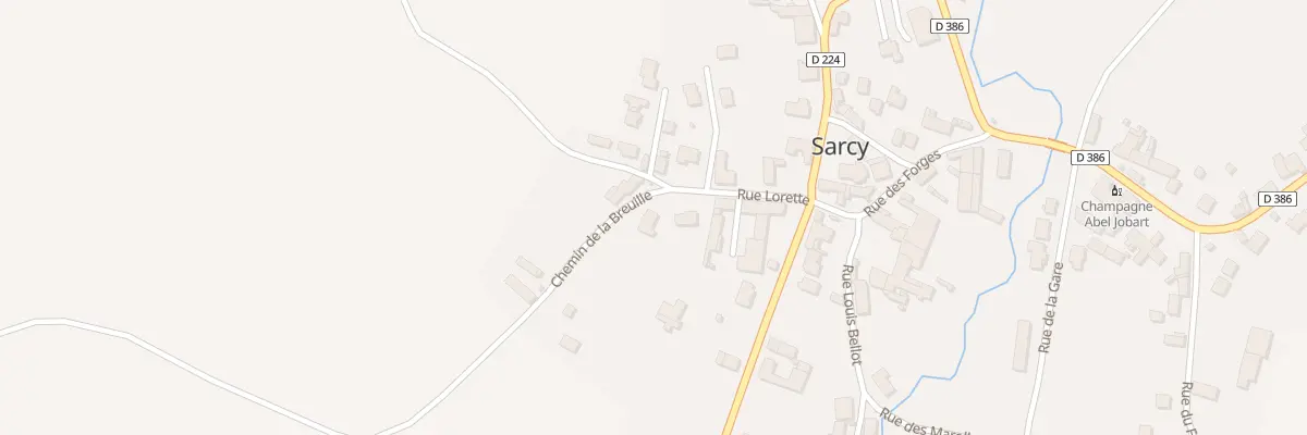 Plan du 1 Che de la Breuille à Sarcy