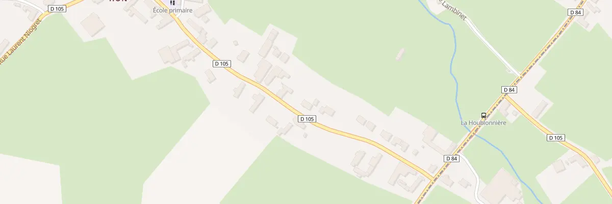 Plan du 2H Rue Laurent Niogret à Hon-Hergies