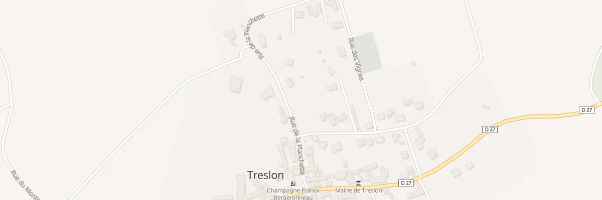 Plan du 30 Rue des Remparts à Treslon